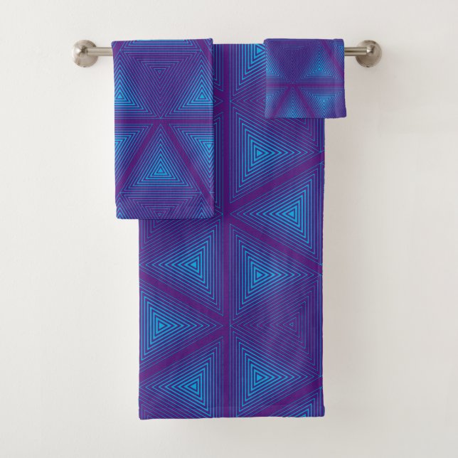 Triangle Cube-1  Towel (Insitu)