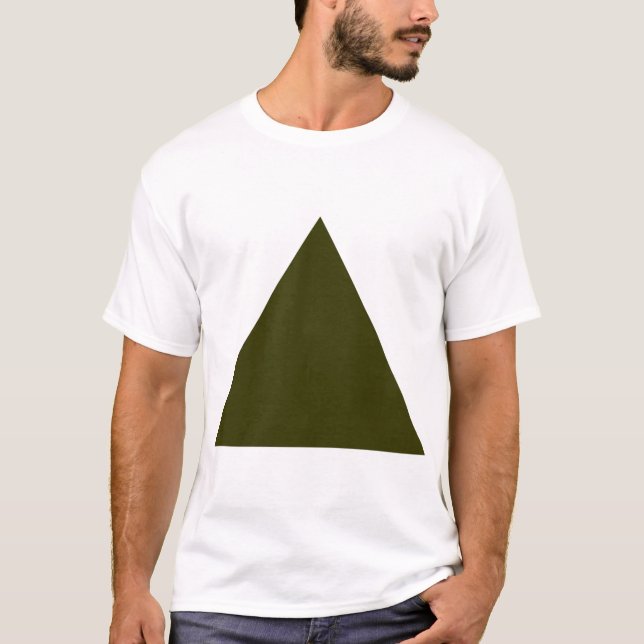 Triangle - Dark Olive T-Shirt (Front)