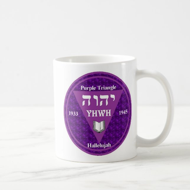 Triangle dbl purple coffee mug (Right)
