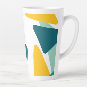 Triangle doodle 45 latte mug