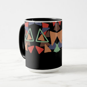 Triangle doodle 45 mug