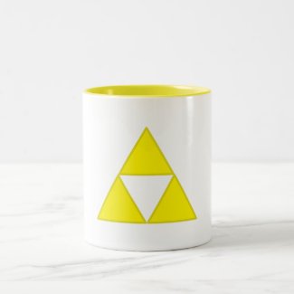 Triangle Emblem- Gold Two-Tone Coffee Mug