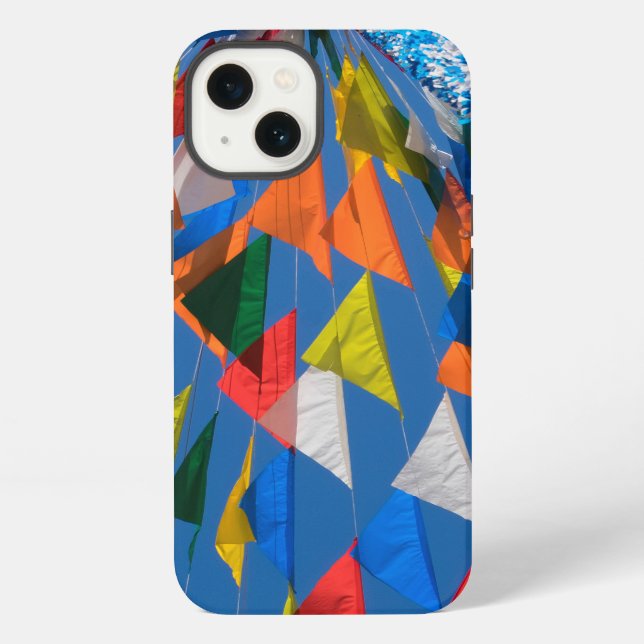 Triangle Flag Decoration iPhone Case (Back)