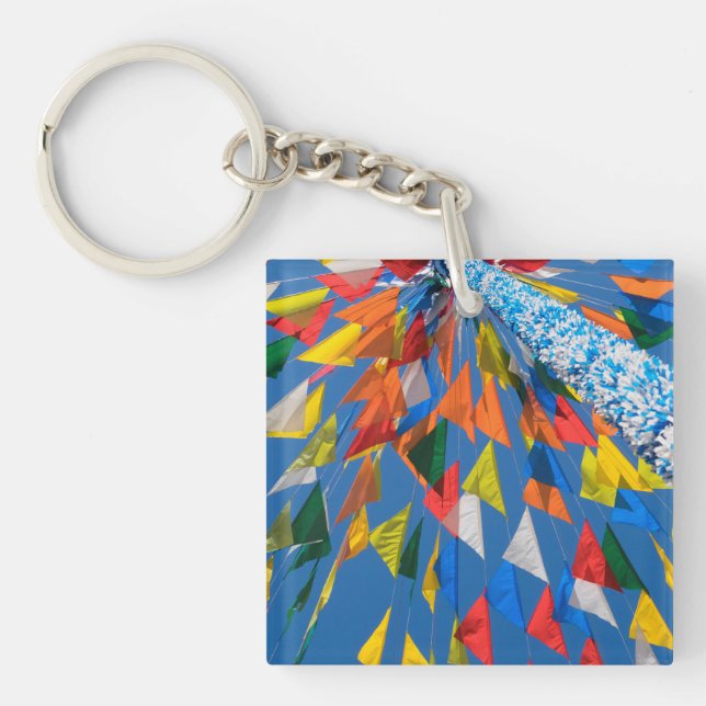 Triangle Flag Decoration Key Ring (Front)