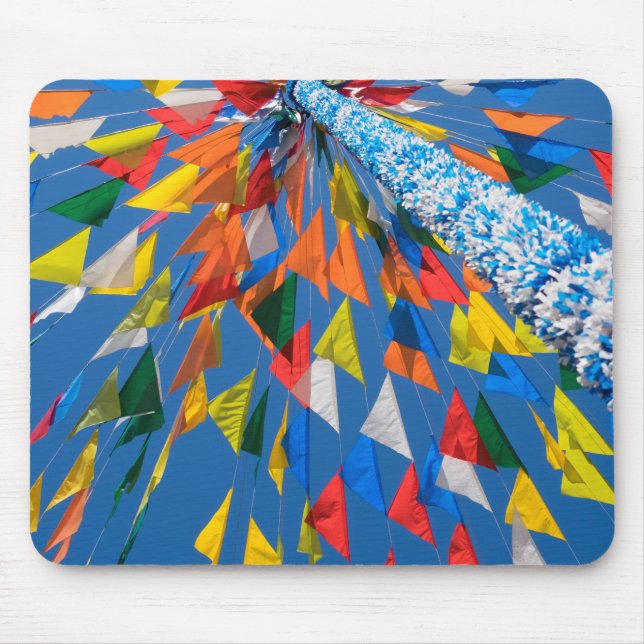 Triangle Flag Decoration Mouse Mat (Front)