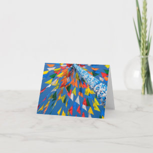 Triangle Flag Decoration Note Card