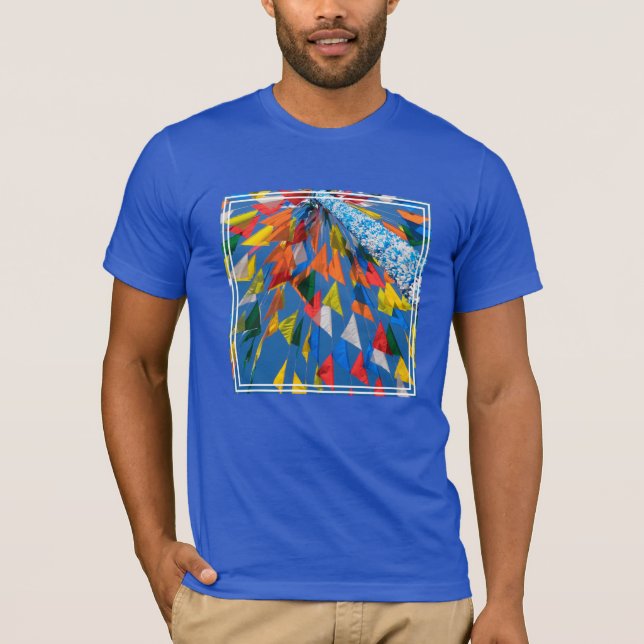 Triangle Flag Decoration T-Shirt (Front)