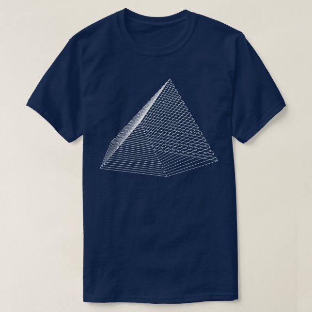 triangle geometric 3d design T-Shirt (Design Front)