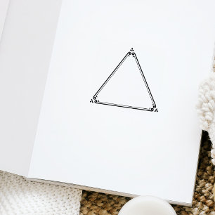 Triangle, Journal Frame  Rubber Stamp