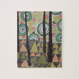 Triangle Landscape Design Jigsaw Puzzle