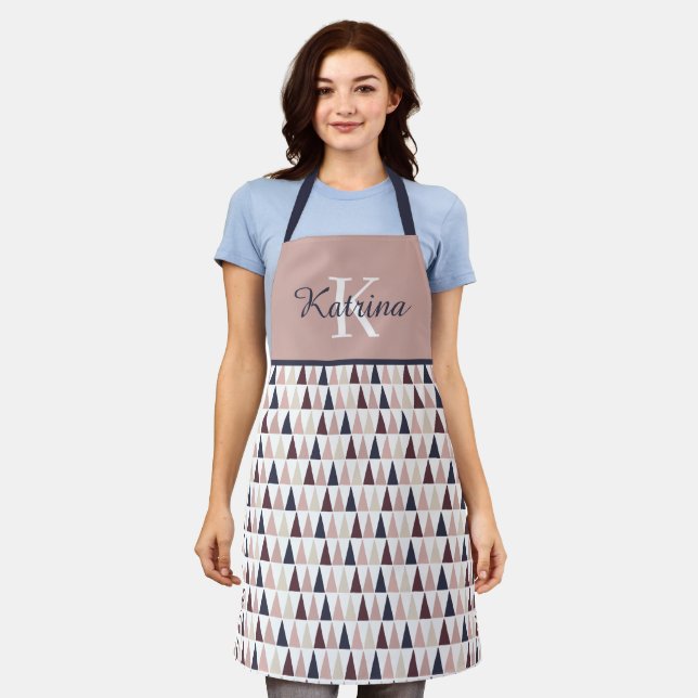 Triangle Monogram All-Over Print Apron (Worn)