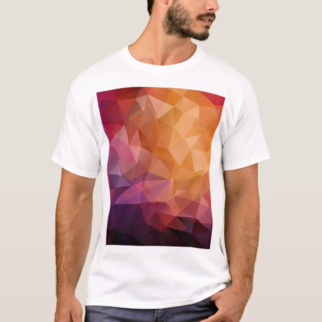 Triangle Mosaic: Dark Vintage T-Shirt (Front)