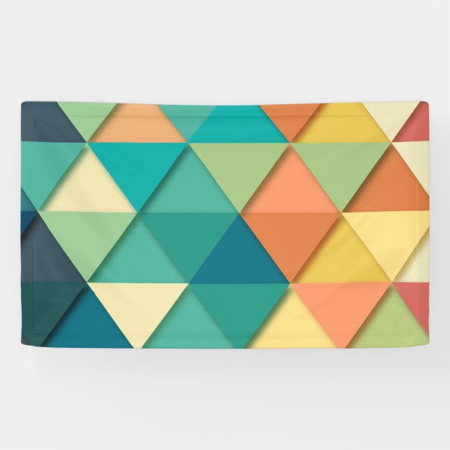 Triangle Pattern Banner (Horizontal)