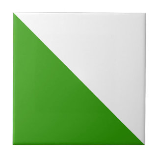 triangle pattern green white tile