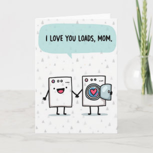 Triangle Pattern Love Mom Card