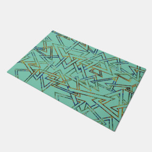 Triangle Pattern outline + your backgr. & ideas Doormat