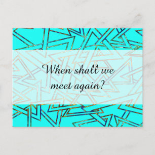 Triangle Pattern outline + your backgr. & ideas Postcard