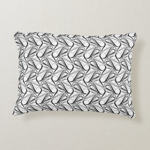 Triangle pattern with circle decorative cushion