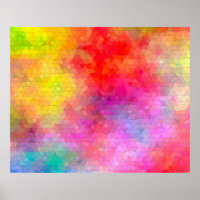 Triangle pattern with color mixing background. abs