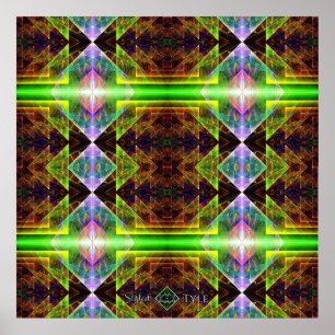 Triangle Prism Quilt Poster