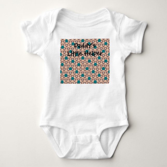 Triangle Quilt  Baby Bodysuit (Front)