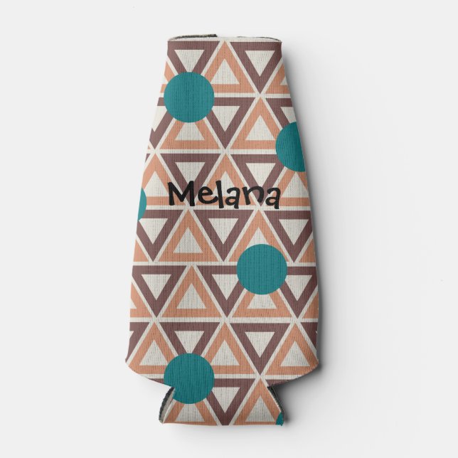 Triangle Quilt  Bottle Cooler (Front)