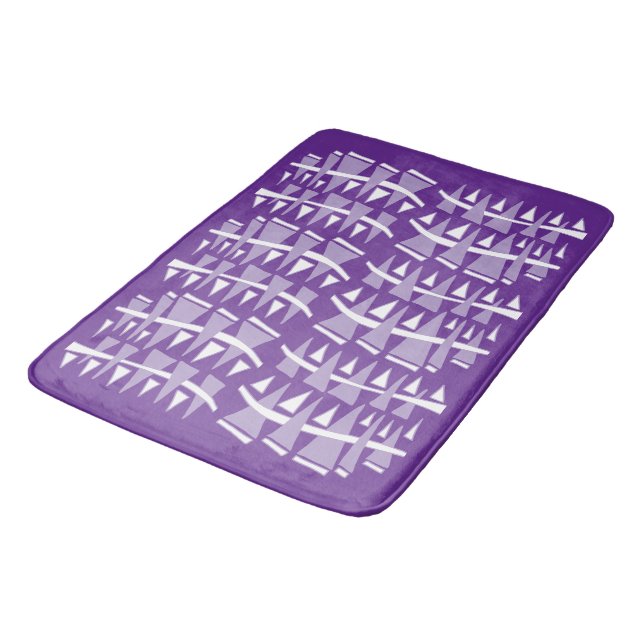 Triangle Rows Dodle44c Bath Mat (Angled)