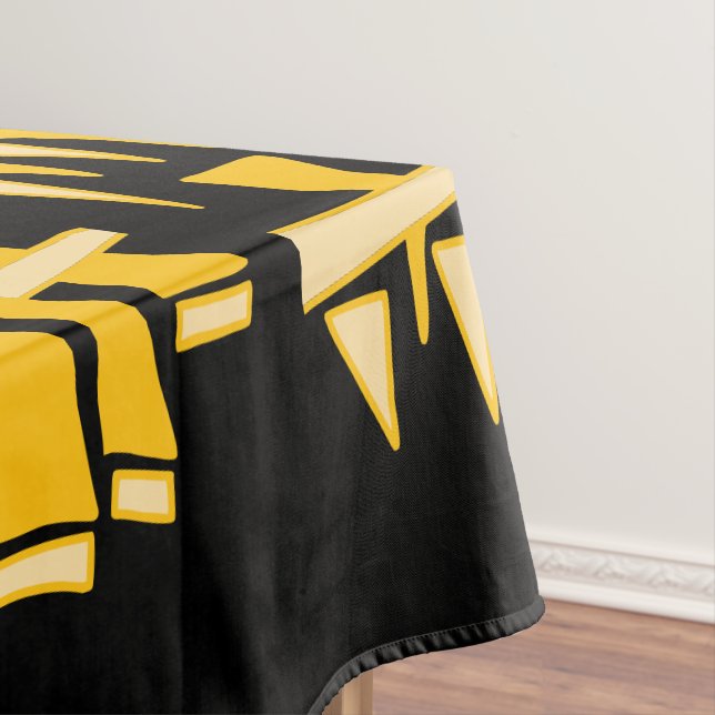 Triangle Rows Dodle44c Tablecloth (In Situ)