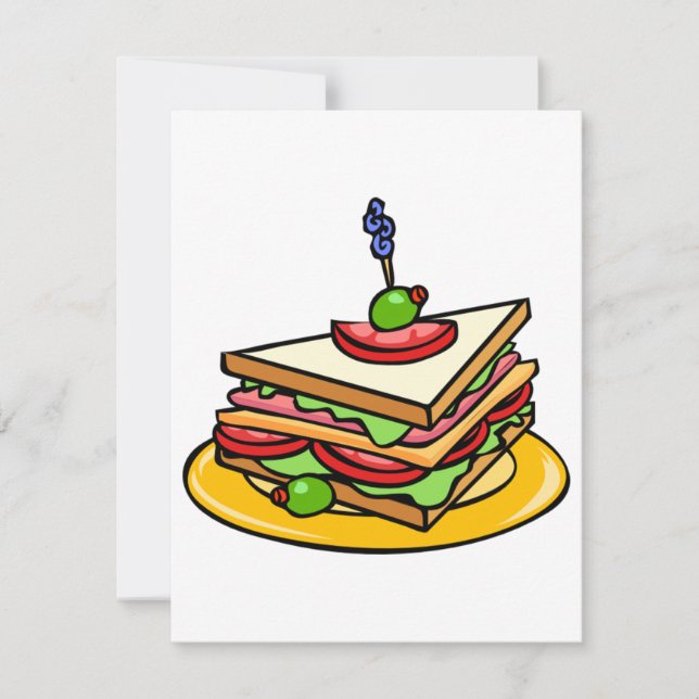 Triangle Sandwich Invitations (Front)