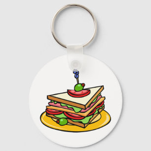 Triangle Sandwich Keychain