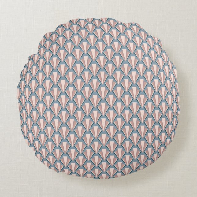 Triangle Shapes Round Cushion (Front)