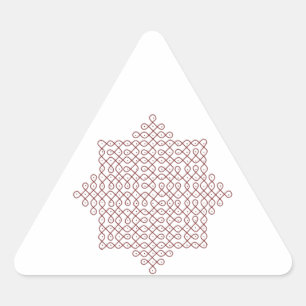 Triangle Stickers-Kolam Art-1 Sticker