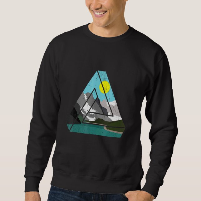 Triangle Triangle Bikini Triangle Instrument Trian Sweatshirt (Front)
