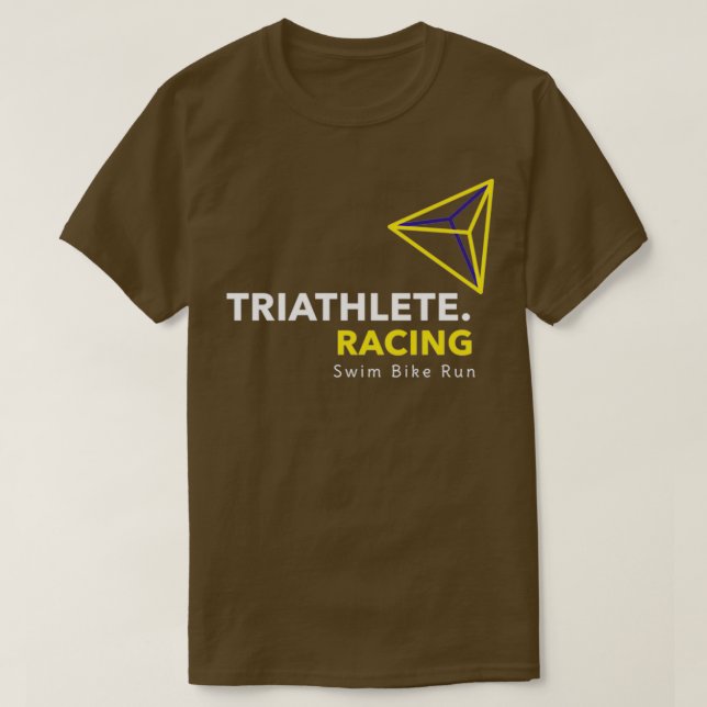 Triangle Triathlon Logo T-Shirt (Design Front)