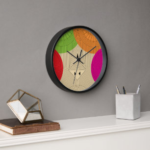 Triangle Tribal Clock