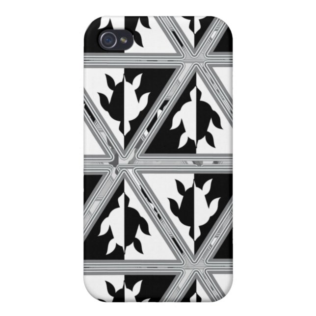 Triangle Turtle iPhone Case Case For iPhone 4 (Back)