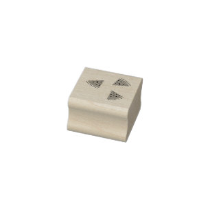 Triangle Watermelons Rubber Stamp