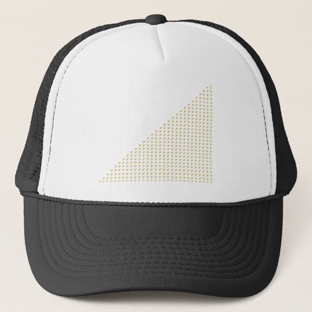 Triangle with 3D triangles Trucker Hat (Front)