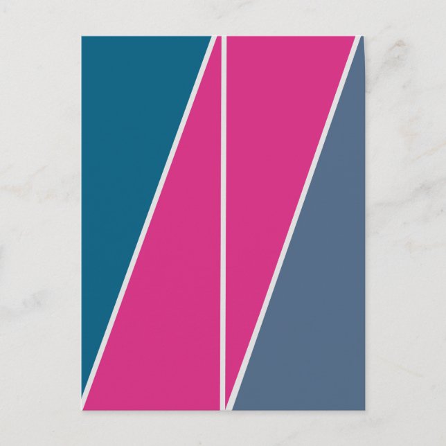 Triangles Abstract Geometric Design Postcard (Front)