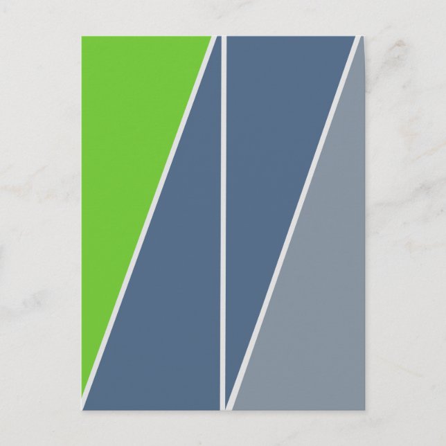 Triangles Abstract Geometric Design Postcard (Front)