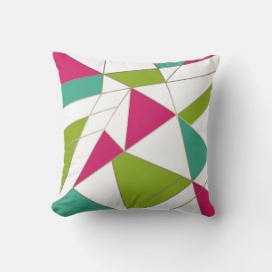 Triangles abstract print geometrical geometry mode cushion