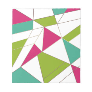 Triangles abstract print geometrical geometry mode notepad