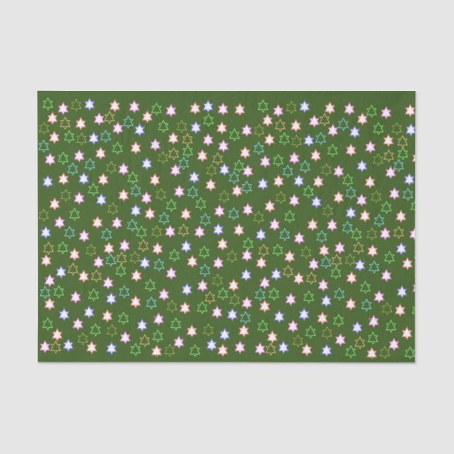 triangles and stars cute fun and whimsical tissue paper (Front)