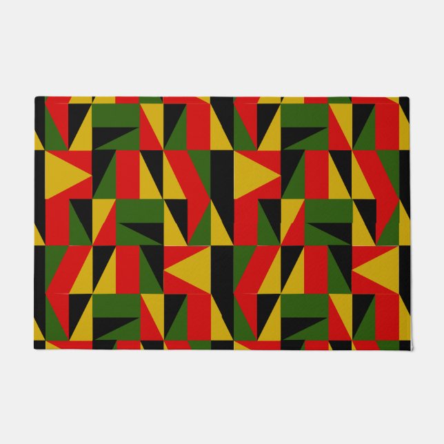 Triangles Black History  Doormat (Front)