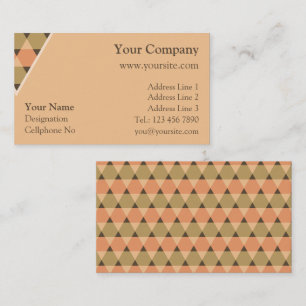 Triangles Decoration Business Card