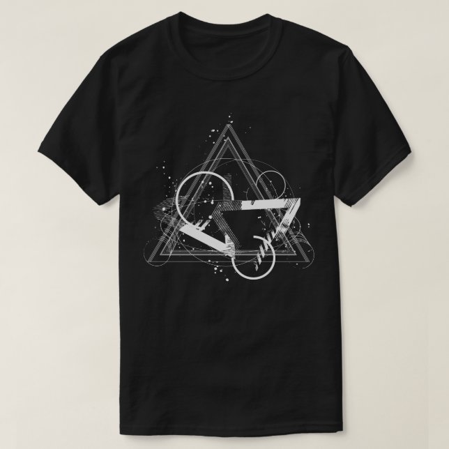 Triangles geometric composition T-Shirt (Design Front)