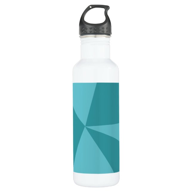Triangles geometric pattern 710 ml water bottle (Front)