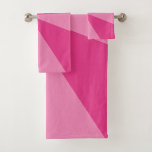 Triangles geometric pattern bath towel set