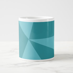 Triangles geometric pattern large coffee mug