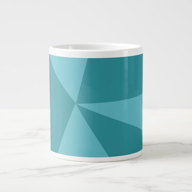 Triangles geometric pattern large coffee mug (Front)